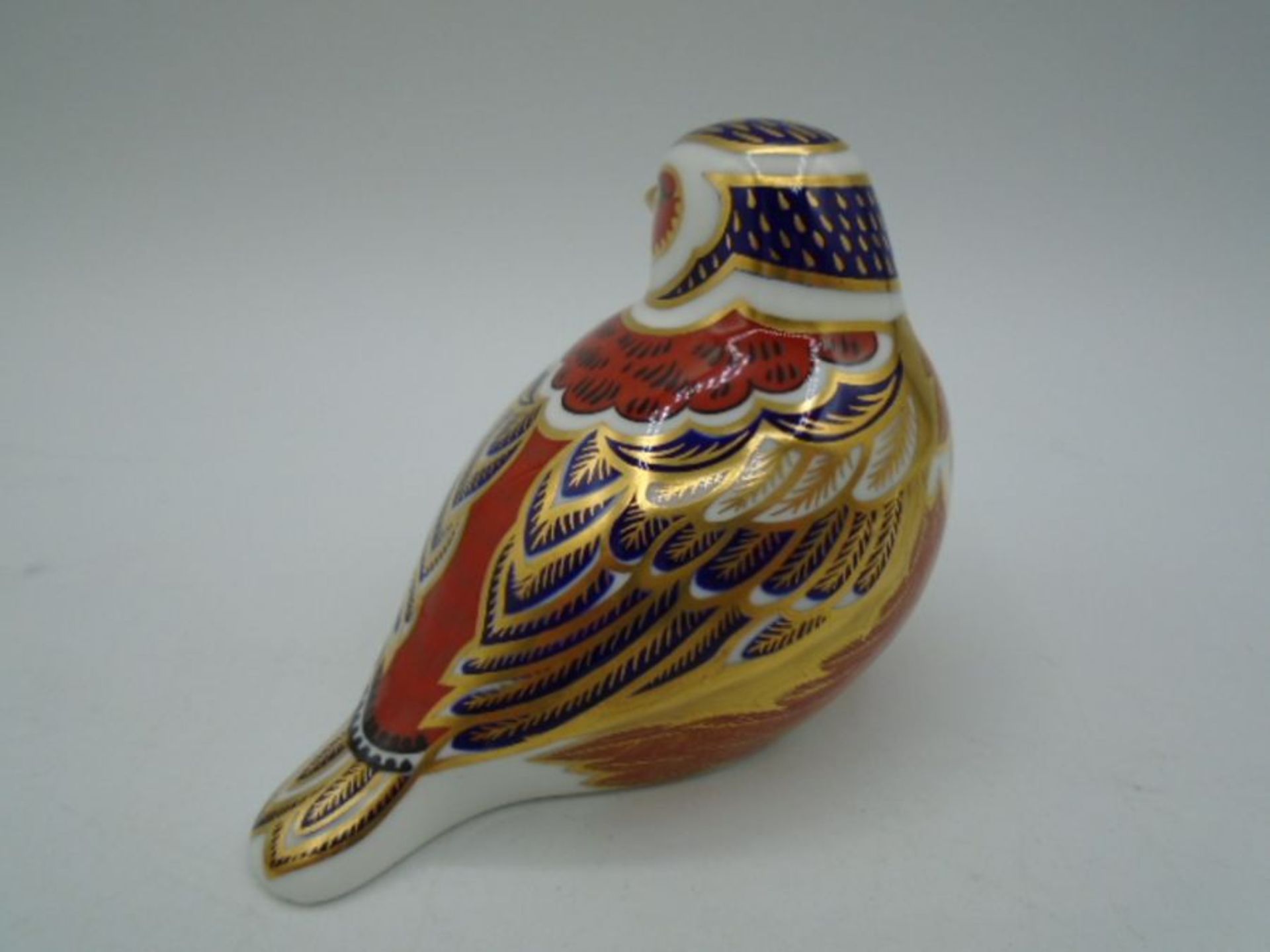 3 Royal Crown Derby bird paperweights to incl Willow Tit, Fantail and Chaffinch, all with stoppers - Image 3 of 13