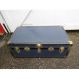 Vintage Mossman of London travel trunk H34cm W91cm D53cm approx