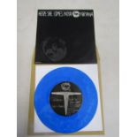 Nirvana 'Here she comes' blue vinyl 45  (with matrix number comm 23AA pointing in)