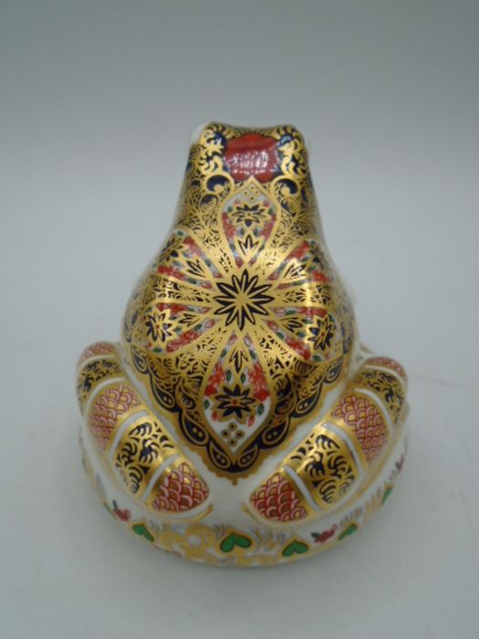 Royal Crown Derby Old Imari Frog paperweight limited edition 3673/4500 with stopper - Image 3 of 5
