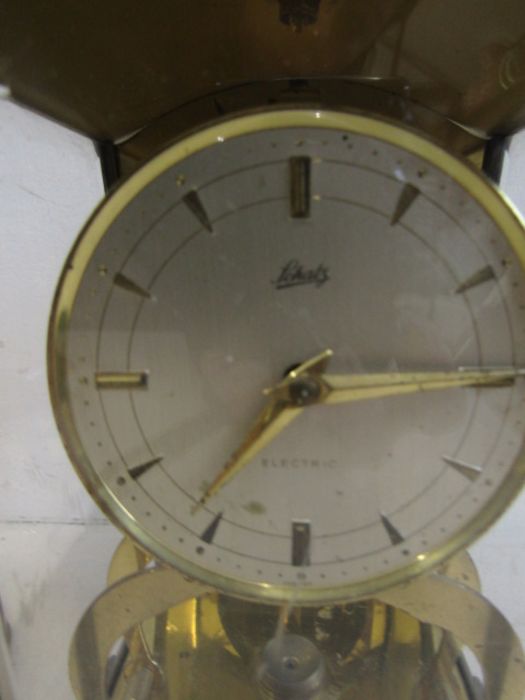 Schatz electric clock and Haller anniversary clock in dome - Image 4 of 6
