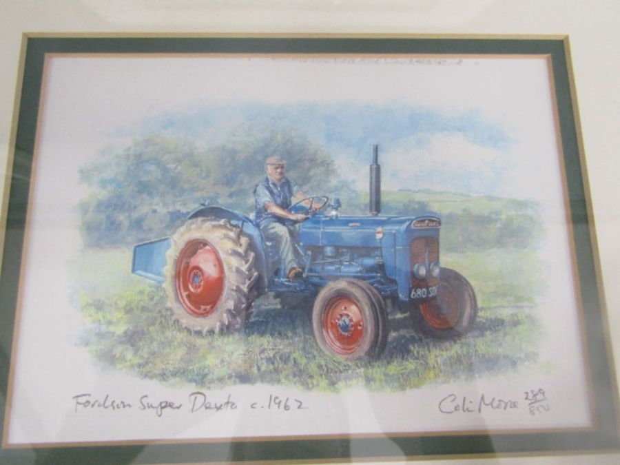 Colin Morse limited edition tractor prints Fordson Super Dexta 289/850 and Fordson Major 275/850 - Image 5 of 5
