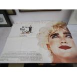 Madonna cinema poster for 'Who's That Girl' 110x62cm