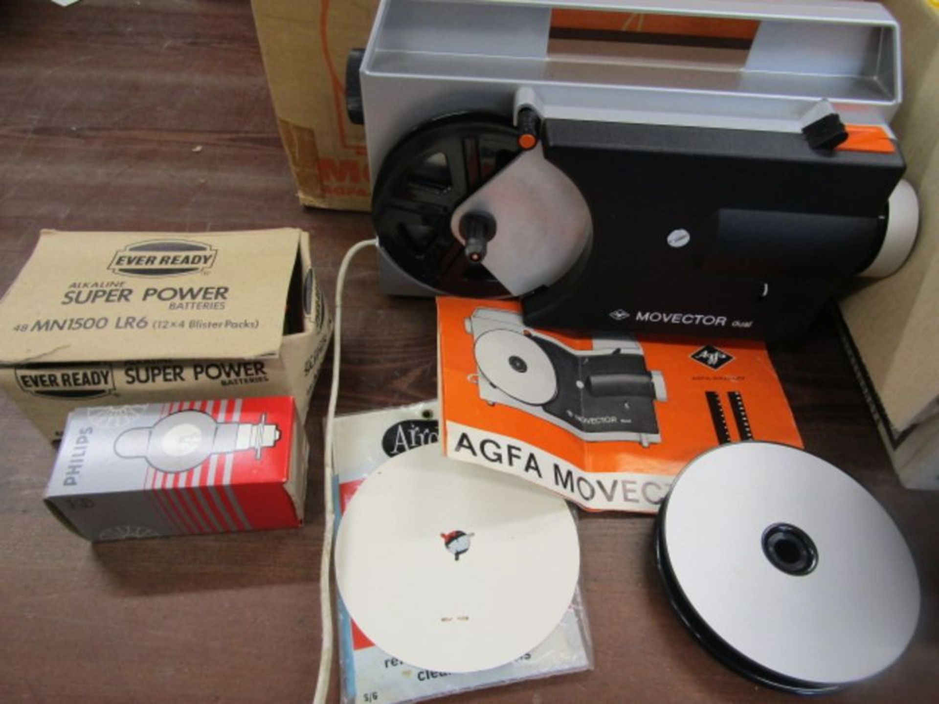 Prinzmatic 500 slide projector with instructions, in original box, Agfa movector dual cine projector - Image 5 of 9