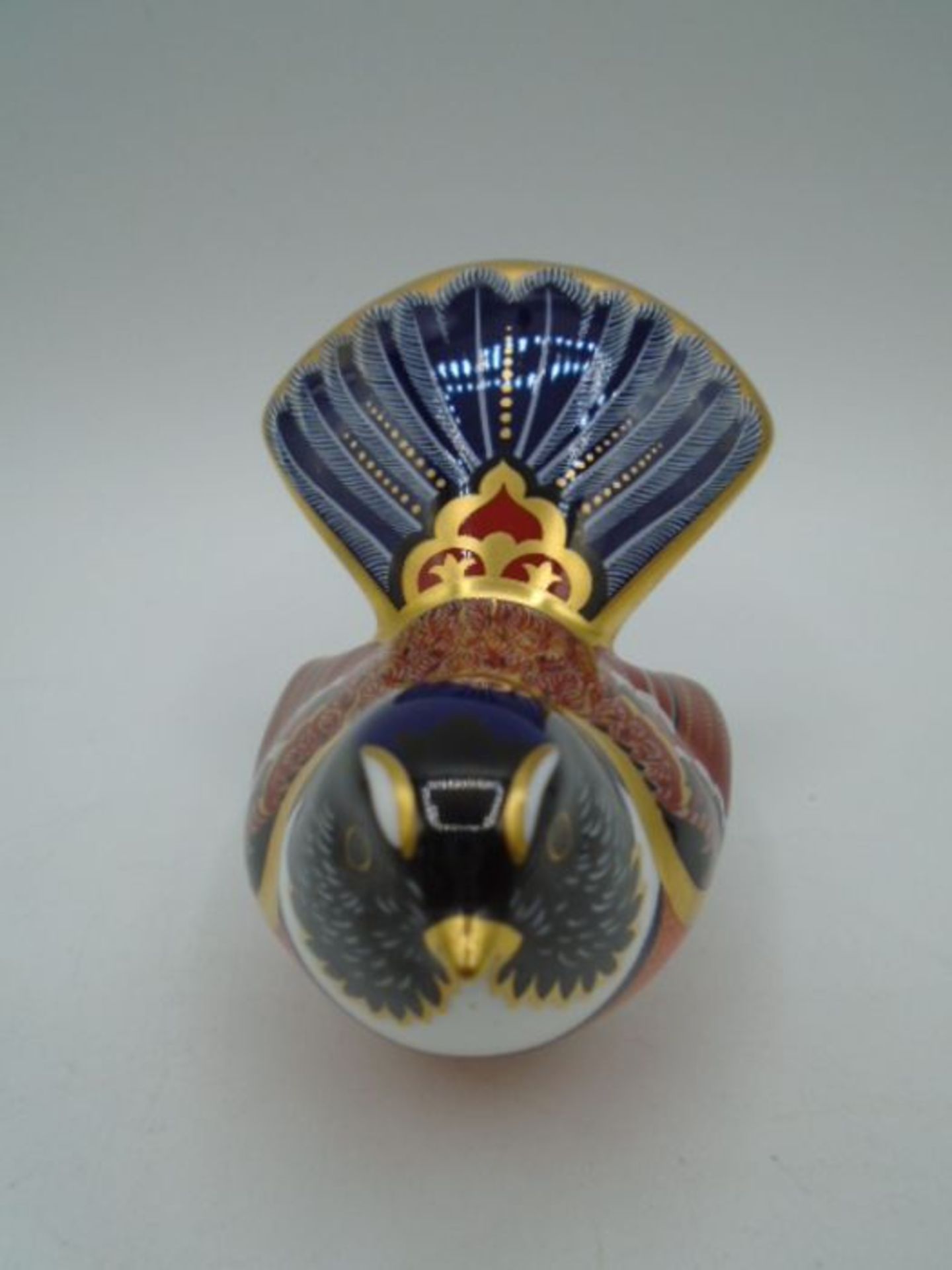 3 Royal Crown Derby bird paperweights to incl Willow Tit, Fantail and Chaffinch, all with stoppers - Image 6 of 13