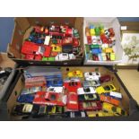 3 trays die cast vehicles inc Corgi, Ford, Stasky & Hutch etc