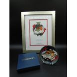 Moorcroft Brave Sir Robin design by Vicky Lovatt Limited Edition framed Print 1 of 50, approx 25cm x