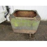 Galvanised water tank H48cm W60cm D46cm approx (does not hold water as seen in picture)
