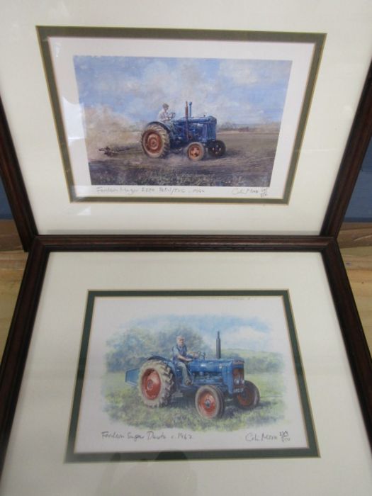Colin Morse limited edition tractor prints Fordson Super Dexta 289/850 and Fordson Major 275/850