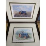 Colin Morse limited edition tractor prints Fordson Super Dexta 289/850 and Fordson Major 275/850