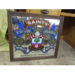 Southampton Football club FA Cup winners 1976 wall mirror 62cm x 68cm approx