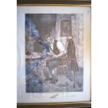 after W. Dendy Sadler (1854-1923) Two framed golfing prints 47cm x 58cm