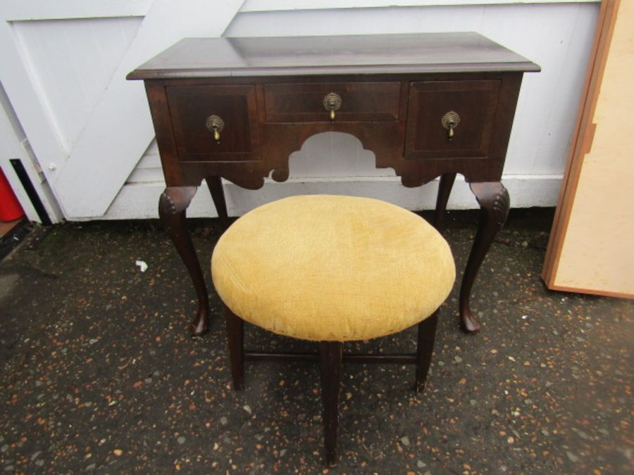 Victorian lowboy with stool