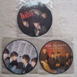 Collection of 3 Beatles picture discs Mint Condition