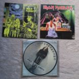 Iron maiden lot of 3 mint condition singles