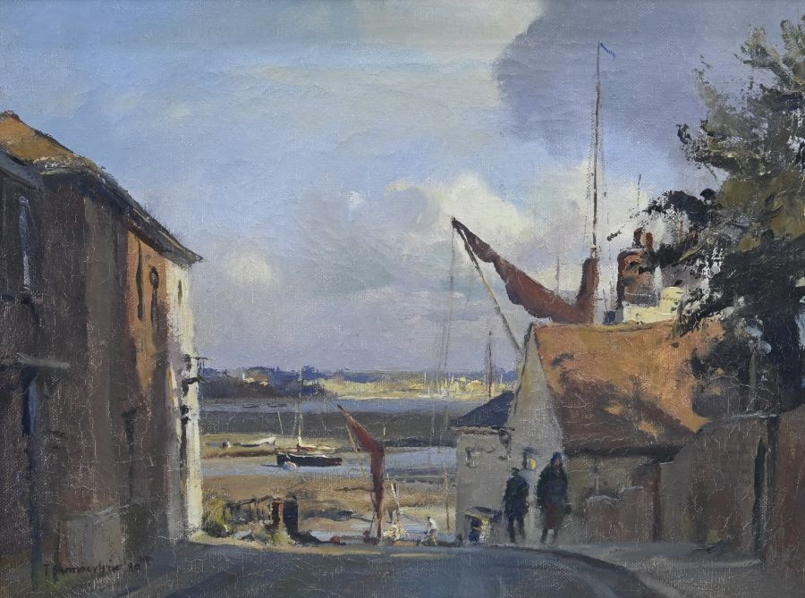 Trevor Chamberlain (born 1933) ' Down to the Estuary at Maldon' oil on canvas, signed and dated 'T