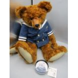 Oliver Oscar bear by Blossom bears with WW1 sailors outfit, with paperweight  not for children!