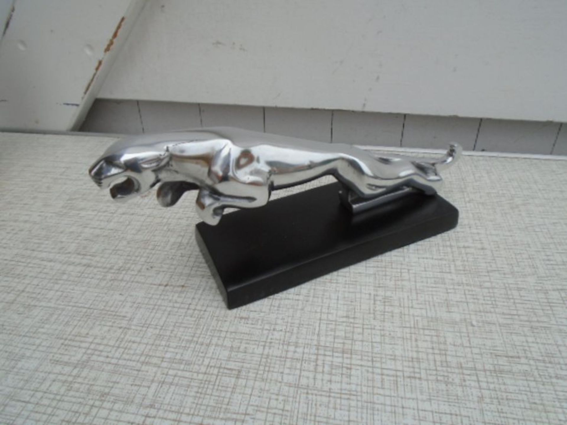 Jaguar mascot polished aluminium - Image 2 of 3