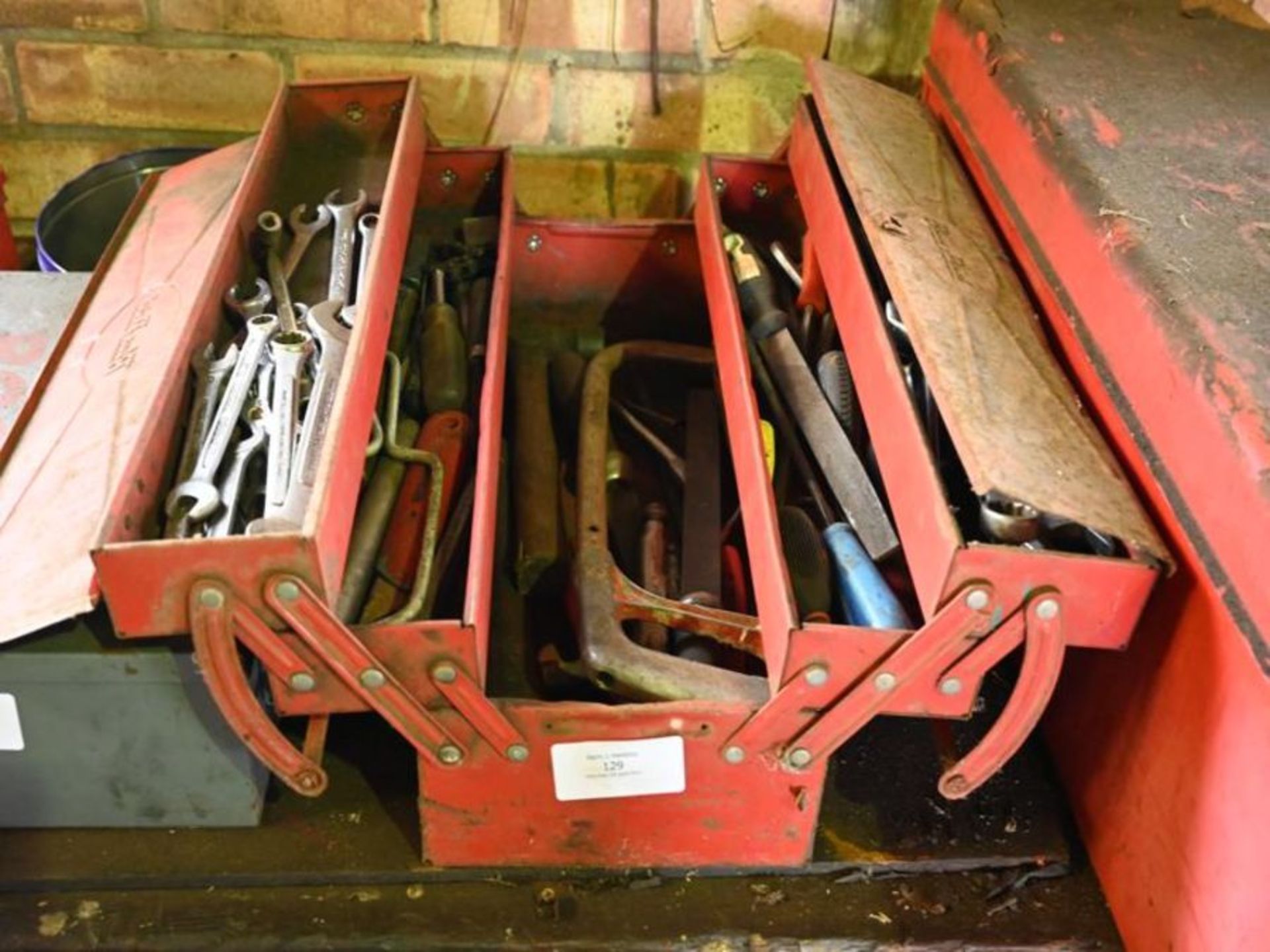 Blue-point counter lever tool box with contents