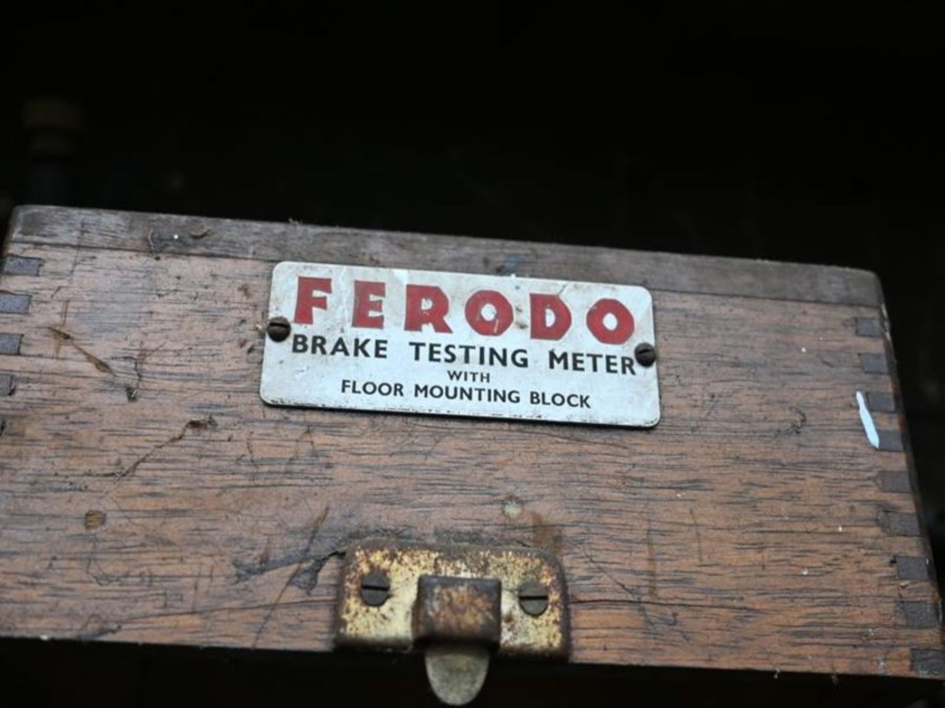 A Ferodo break testing meter with floor mounting block - Image 4 of 4