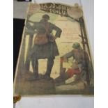 WW1 original poster 'La Journee du poilu'  in fair condition