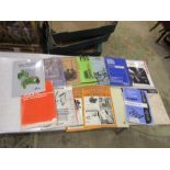 Box of car and machinery books and manuals etc