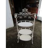 Ornate metal plant stand H104cm approx