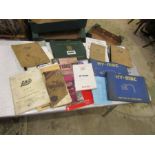 Vintage car and engine manuals etc