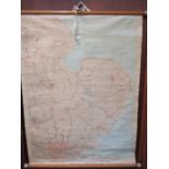 Vintage Map of East Anglia 103x77cm