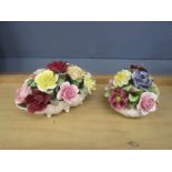 Aynsley ceramic flower baskets