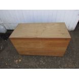 Plywood tool chest H48cm W85cm D41cm approx