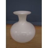 1930s handblown opalescent vase 29cmH