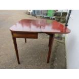 Victorian tea table good solid condition, no warping to front, split on top