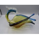 Murano glass bird dish 23cm long