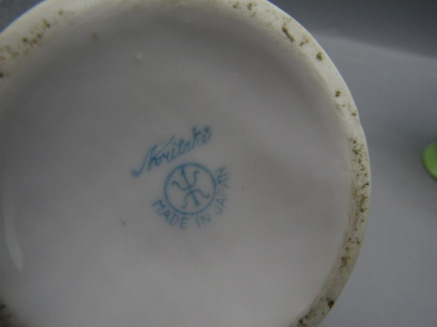 Noritake hand painted Japanese vases 14cmH - Image 4 of 4