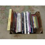 Box of books on Canada and America