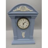 Wedgwood Jasperware clock 23cmH good condition