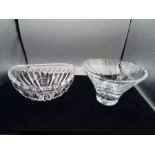 2 quality heavy glass bowls