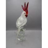 Murano glass Parrot 35cmH