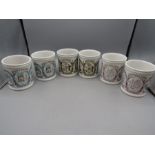 6 Denby county  mugs