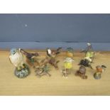 Bird figurines to include Royal Doulton and Royal Worcester etc