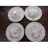 4 Royal Doulton Wind in the Willows picture plates