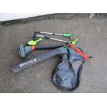 Black & Decker leaf blower and edging tools