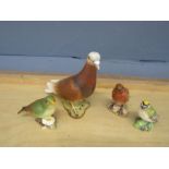 4 Beswick birds. Tallest H15cm approx