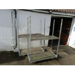 2 Danish plant container trolleys A/F