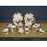 Royal Albert Country Roses 26 piece tea/coffee set comprising 6 teacups and saucers, 6 cake