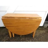 John Lewis solid oak gate leg table