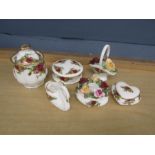 Royal Albert Old Country Roses trinket pots etc