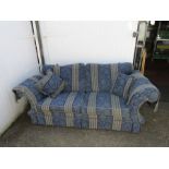 Upholstered 3 seater sofa with cushions