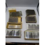 Antique French glass negatives/slides of various landmarks and people, some a/f but some very good